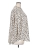 Lush 100% Polyester Animal Print Ivory 3/4 Sleeve Blouse Size 2X - photo 4