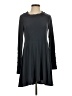 Fenini Solid Gray Casual Dress Size XS - photo 1
