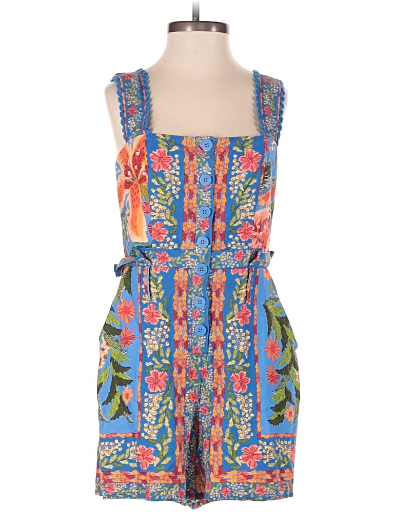 Pre-owned Farm Rio Romper In Blue