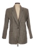 Halston 100% Wool Plaid Gray Wool Blazer Size 6 - photo 1