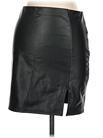 iris Faux Leather Skirt (view 1)