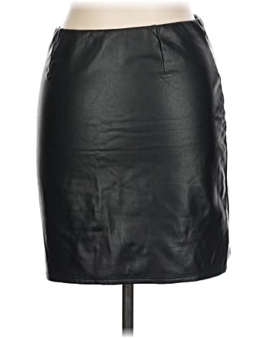 iris Faux Leather Skirt (view 2)