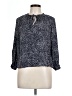 Assorted Brands 100% Rayon Polka Dots Blue 3/4 Sleeve Blouse Size L (estimated) - photo 1