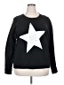 Mono b 100% Cotton Stars Black Sweatshirt Size 2X - photo 1