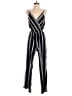 Ci Sono 100% Polyester Stripes Black Jumpsuit Size S - photo 1