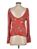Billabong Orange Long Sleeve Blouse Size S - photo 2