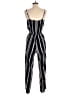 Ci Sono 100% Polyester Stripes Black Jumpsuit Size S - photo 2