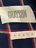 Grayson 100% Cotton Plaid Blue Long Sleeve Button-Down Shirt Size Lg (4) - photo 7
