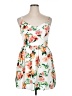 Charlotte Russe 100% Polyester Tropical White Cocktail Dress Size XL - photo 1