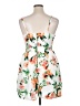 Charlotte Russe 100% Polyester Tropical White Cocktail Dress Size XL - photo 2