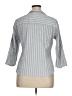 Talbots Gray 3/4 Sleeve Button-Down Shirt Size XL - photo 2
