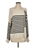 CAbi Stripes Ivory Pullover Sweater Size S - photo 1