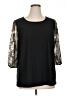 Modern Attraction Black 3/4 Sleeve Top Size XL - photo 1