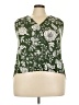 West K Green Sleeveless Blouse Size 2X - photo 1