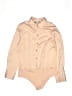 Zara Solid Tan Long Sleeve Blouse Size L - photo 1
