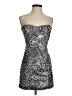 Trixxi 100% Polyester Animal Print Silver Cocktail Dress Size S - photo 1