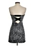 Trixxi 100% Polyester Animal Print Silver Cocktail Dress Size S - photo 2