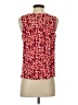 Ann Taylor LOFT 100% Polyester Red Sleeveless Blouse Size XS - photo 2