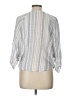 Olivia Grey Silver 3/4 Sleeve Blouse Size L - photo 2