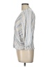 Olivia Grey Silver 3/4 Sleeve Blouse Size L - photo 5