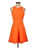 Clove 100% Polyester Solid Orange Cocktail Dress Size 4 - photo 1