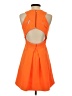 Clove 100% Polyester Solid Orange Cocktail Dress Size 4 - photo 2