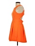 Clove 100% Polyester Solid Orange Cocktail Dress Size 4 - photo 5