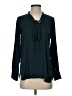 Ann Taylor LOFT 100% Polyester Teal Long Sleeve Blouse Size XS - photo 1