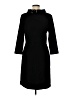 Talbots Solid Black Casual Dress Size 6 - photo 2