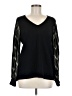 Chico's Black Long Sleeve Blouse Size Med (1) - photo 1