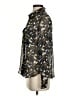 FRNCH 100% Polyester Print Gold Long Sleeve Blouse Size S - photo 5