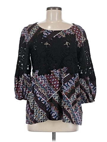 Vintage America Blues 3/4 Sleeve Blouse (view 1)