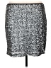 metaphor 100% Polyester Tweed Silver Casual Skirt Size XL - photo 2
