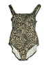 Gabar Animal Print Gold One Piece Swimsuit Size 8 - photo 1