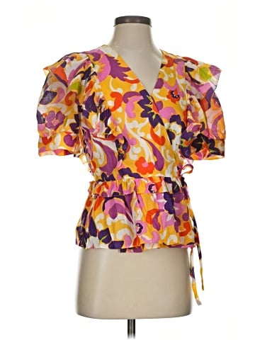 J.Crew Collection Short Sleeve Blouse (view 1)