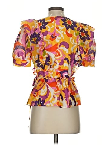 J.Crew Collection Short Sleeve Blouse (view 2)