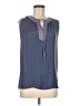 sweet grey 100% Polyester Blue Sleeveless Blouse Size M - photo 1