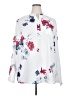 Unbranded Floral White Long Sleeve Blouse Size 2X (estimated) - photo 1