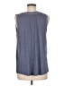 sweet grey 100% Polyester Blue Sleeveless Blouse Size M - photo 2