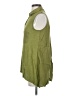 Max Studio 100% Rayon Green Sleeveless Button-Down Shirt Size S - photo 5