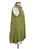 Max Studio 100% Rayon Green Sleeveless Button-Down Shirt Size S - photo 4