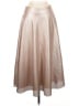 Dolce Cabo 100% Polyurethane Metallic Silver Formal Skirt Size M - photo 1