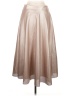 Dolce Cabo 100% Polyurethane Metallic Silver Formal Skirt Size M - photo 2