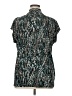 Anne Klein Animal Print Teal Short Sleeve Blouse Size XL (estimated) - photo 2