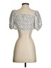 Shein 100% Polyester Silver Short Sleeve Blouse Size S - photo 2