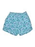 Lusana 100% Cotton Paisley Blue Shorts Size 10 - photo 1