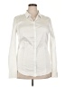 Long Tall Sally Solid White Ivory Long Sleeve Blouse Size 14 - photo 1