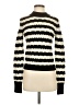 Aqua 100% Cashmere Stripes Ivory Cashmere Pullover Sweater Size S - photo 1