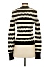 Aqua 100% Cashmere Stripes Ivory Cashmere Pullover Sweater Size S - photo 2
