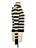 Aqua 100% Cashmere Stripes Ivory Cashmere Pullover Sweater Size S - photo 4